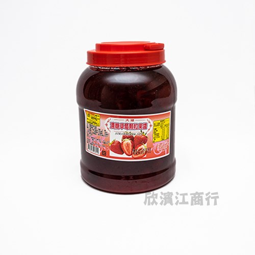 【大湖】濃糖草莓顆粒果醬-4公斤