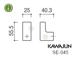 KAWAJUN SE-045掛勾【鍍鉻鏡面】