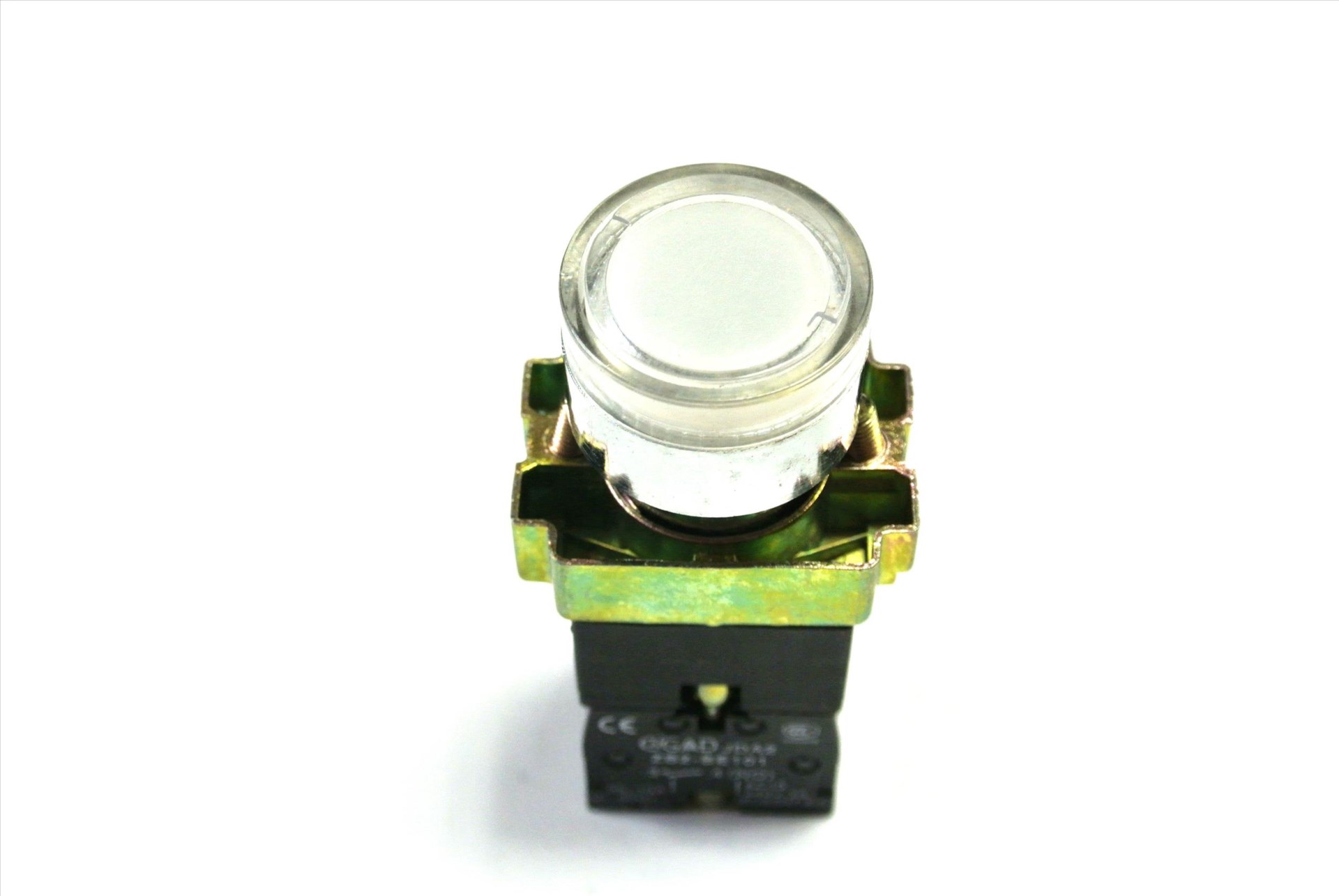 無段帶燈按鈕開關 白 PB-16