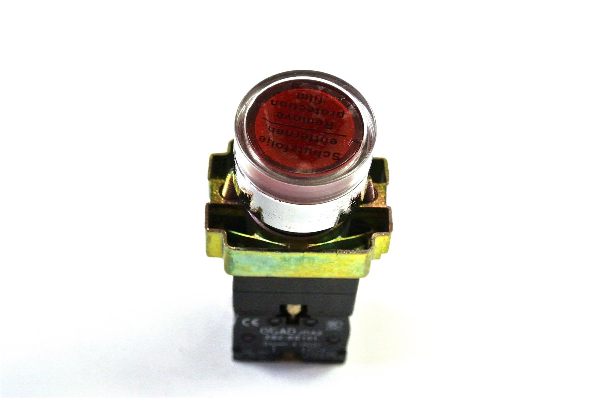 無段帶燈按鈕開關 紅 PB-13