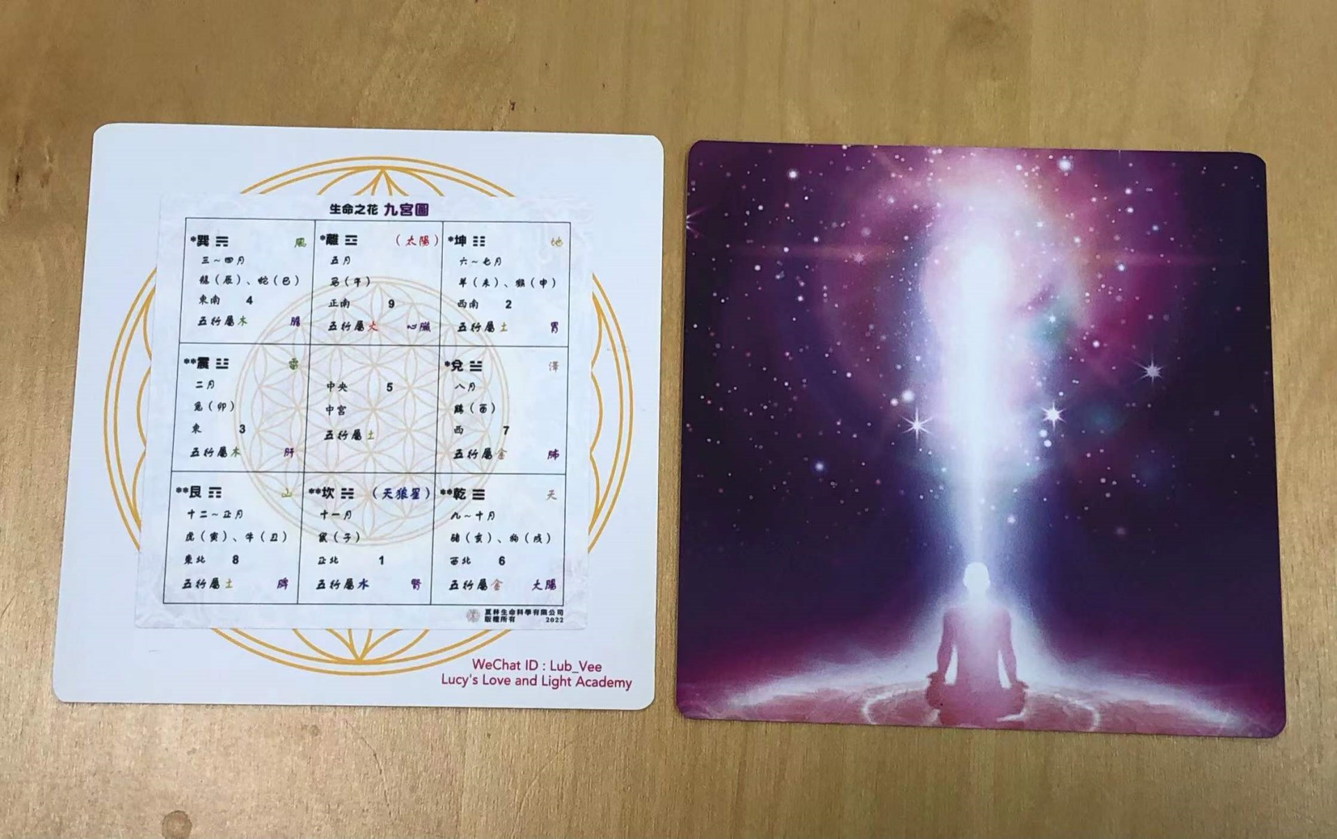 九宮圖貼紙形成能量場