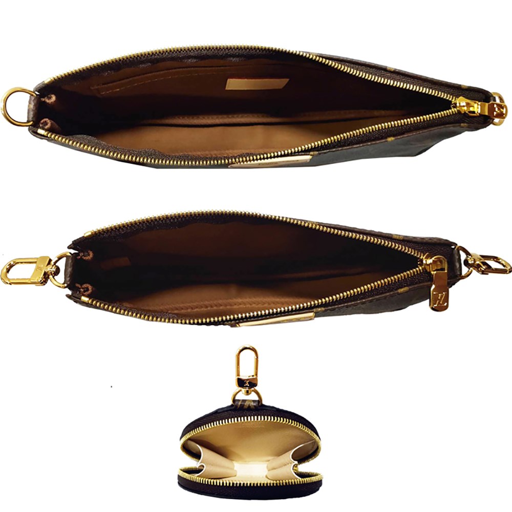 【Louis Vuitton 路易威登】M44840 限量MULTI POCHETTE ACCESSOIRES丞琳款斜背包(全新展示品-粉色)