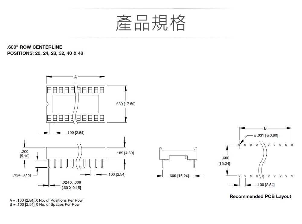 IC腳座 32P