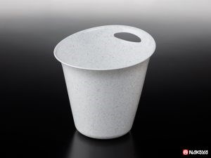V213-6單耳圓紙弄-大理石白  4955959221364