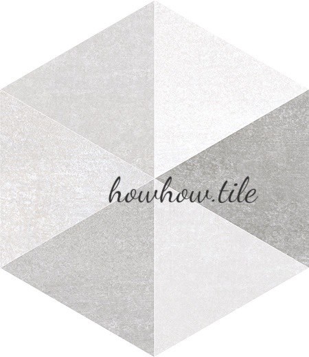 國產耀眼防滑六角磚 素花混搭（30*26cm)*BLT162