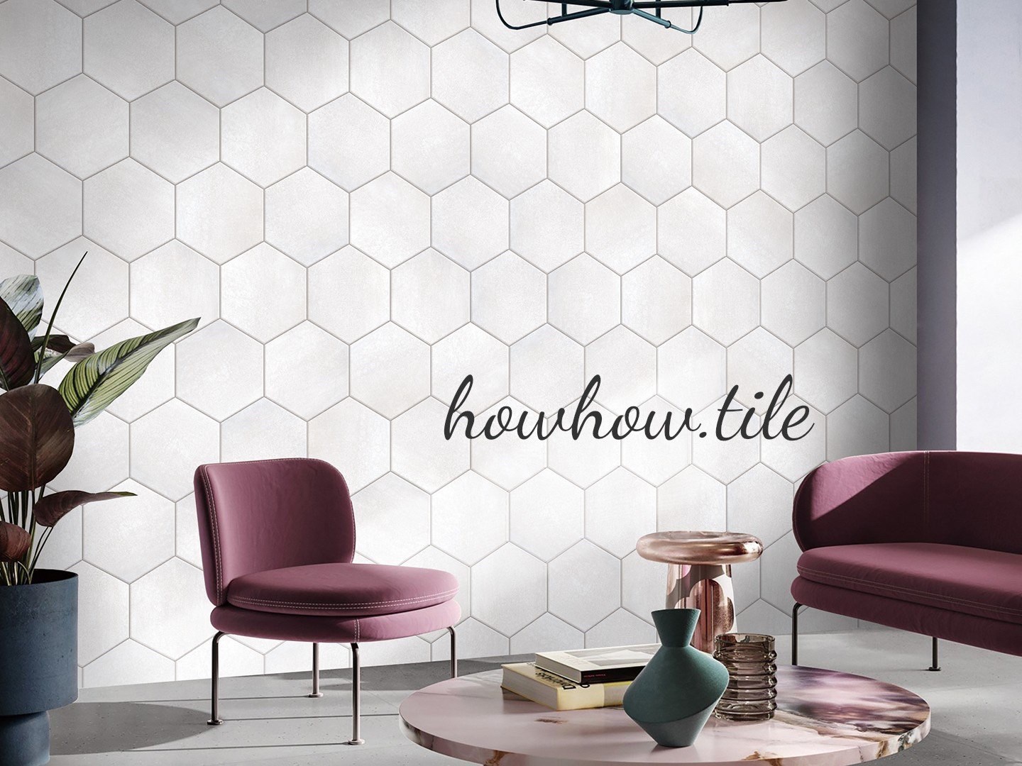 國產耀眼防滑六角磚 素花混搭（30*26cm)*BLT162