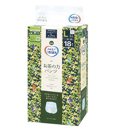 日本一番-茶之力 LL 號  (33"~49") (18片x4包)