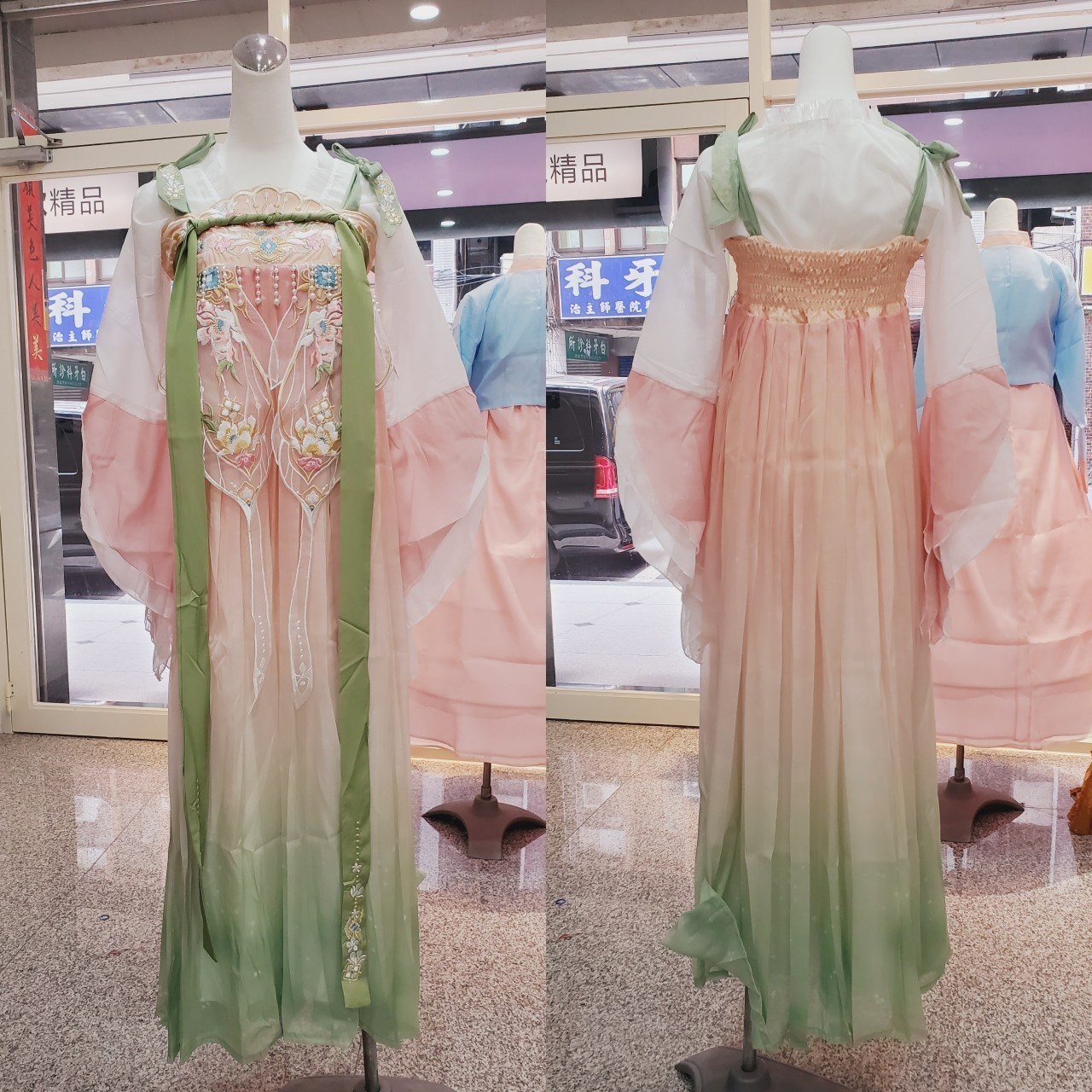 女漢服-粉綠-【已售出缺貨中】