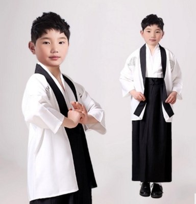 兒童武士服/白色