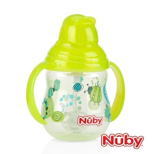 Nuby 卡拉雙耳彈跳吸管杯