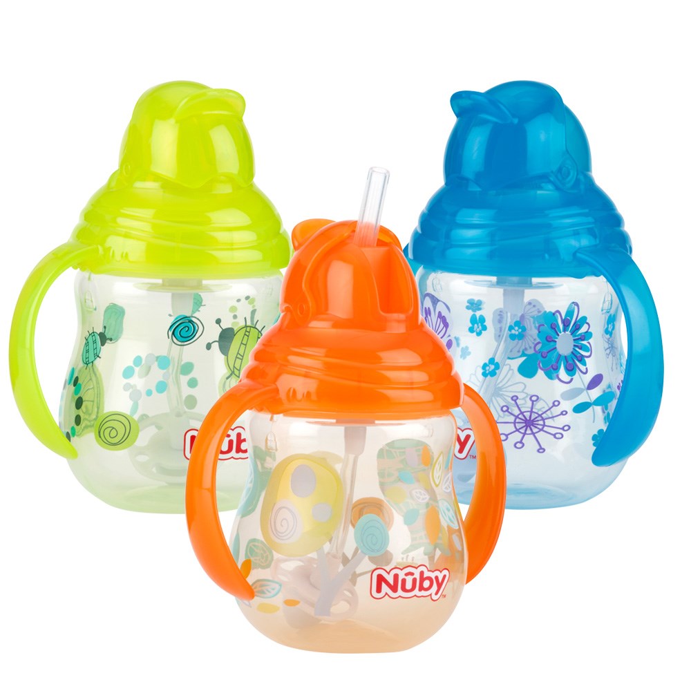 Nuby 卡拉雙耳彈跳吸管杯
