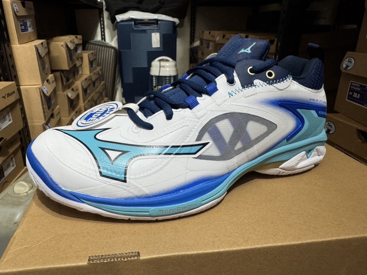(羽球世家) 寬楦 3E 鞋 MIZUNO 美津濃 WAVE CLAW NEO 3 白藍 羽球鞋 71GA247