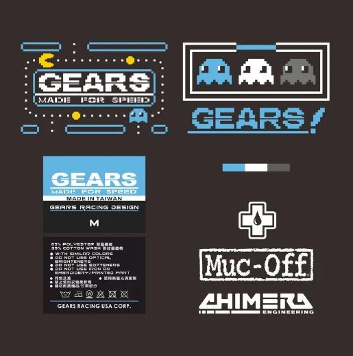 2023 Gears Racing Design Gears 8 bit Pac-Man 帽T GRD-2303-HD01