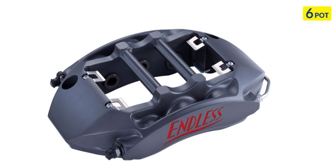 ENDLESS 適用於競賽和拉力賽的煞車卡鉗-後 6 活塞 MONOBLOC 卡鉗