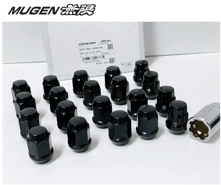 MUGEN 無限 防盜螺絲組(黑) 19HEX M12×P1.5