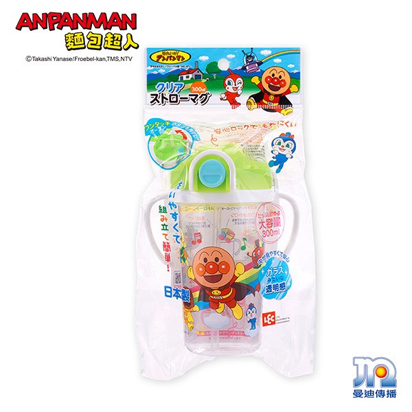 ANPANMAN 麵包超人-AN麵包超人日製鎖蓋吸管學習杯
