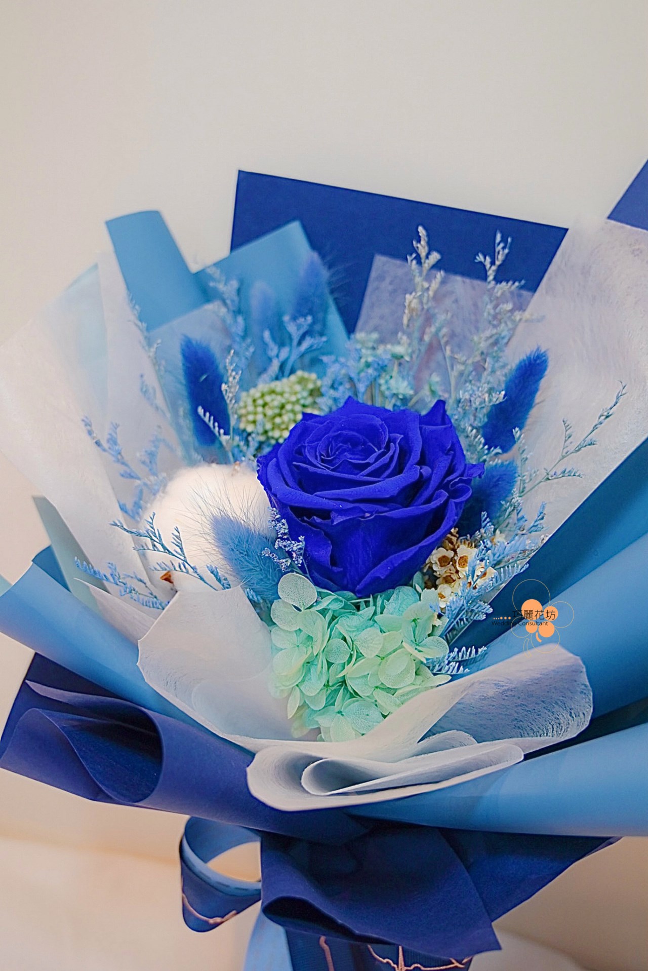 永生湛藍玫瑰