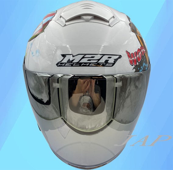 《遠古騎士》M2R FR1 CF1 電水白 FR-1 CF-1 半罩原廠安全帽鏡片