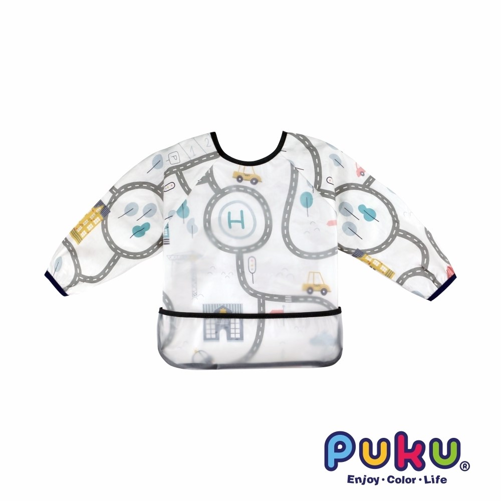 PUKU 長袖立體防水圍兜衣