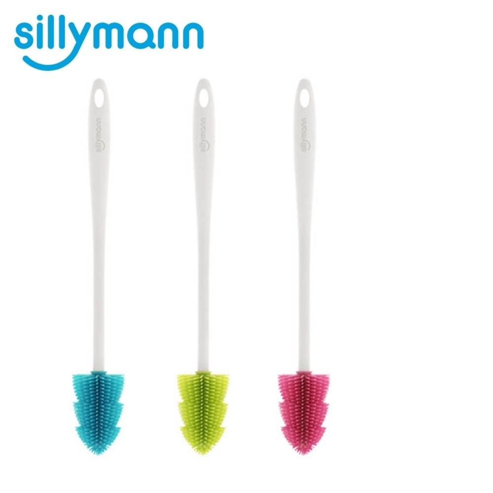 sillymann 100%鉑金矽膠水瓶/奶瓶刷