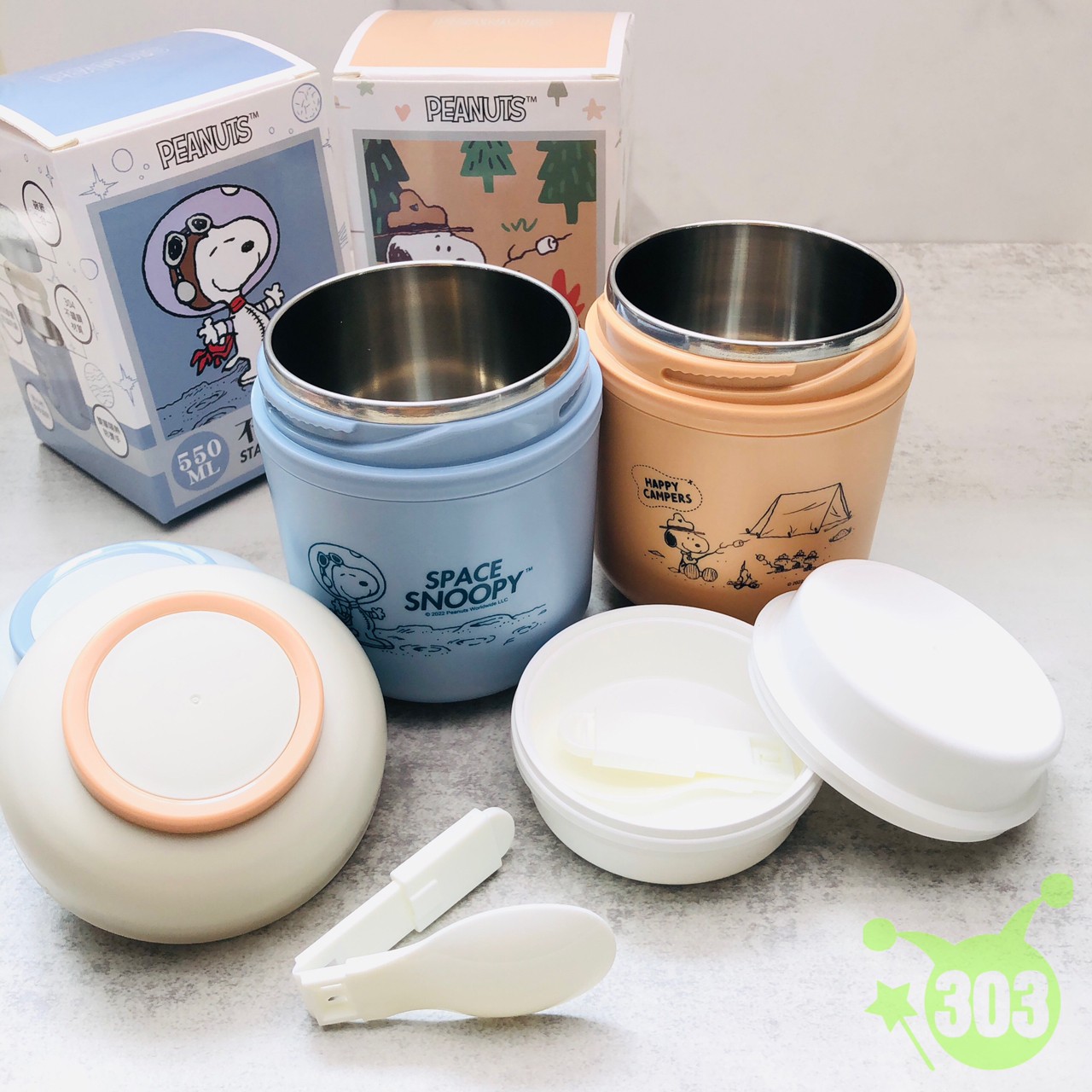 史努比不鏽鋼湯杯-太空/露營 4711161260368