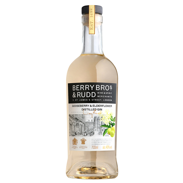 BB&R貝瑞接骨木花與醋栗風味琴酒BERRYS Elderflower & Gooseberry Distilled Gin