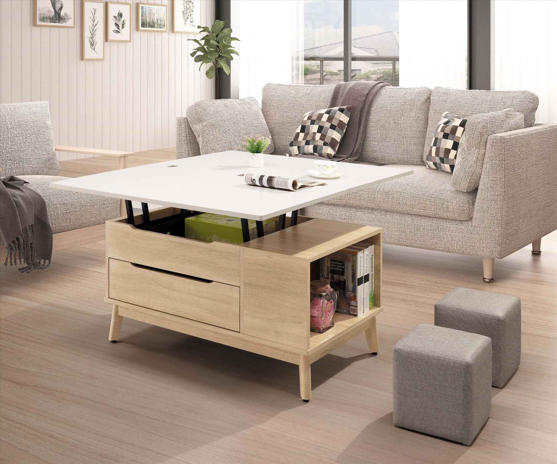 B295-01 升降大茶几 100cm