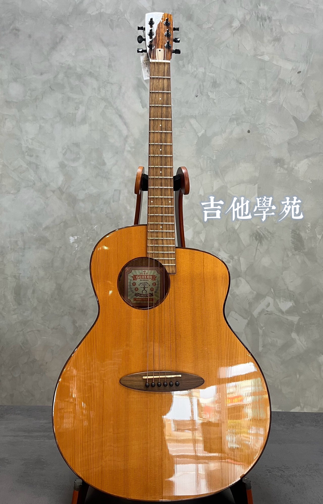 aNueNue 雲杉面單板亮面可插電41吋民謠吉他