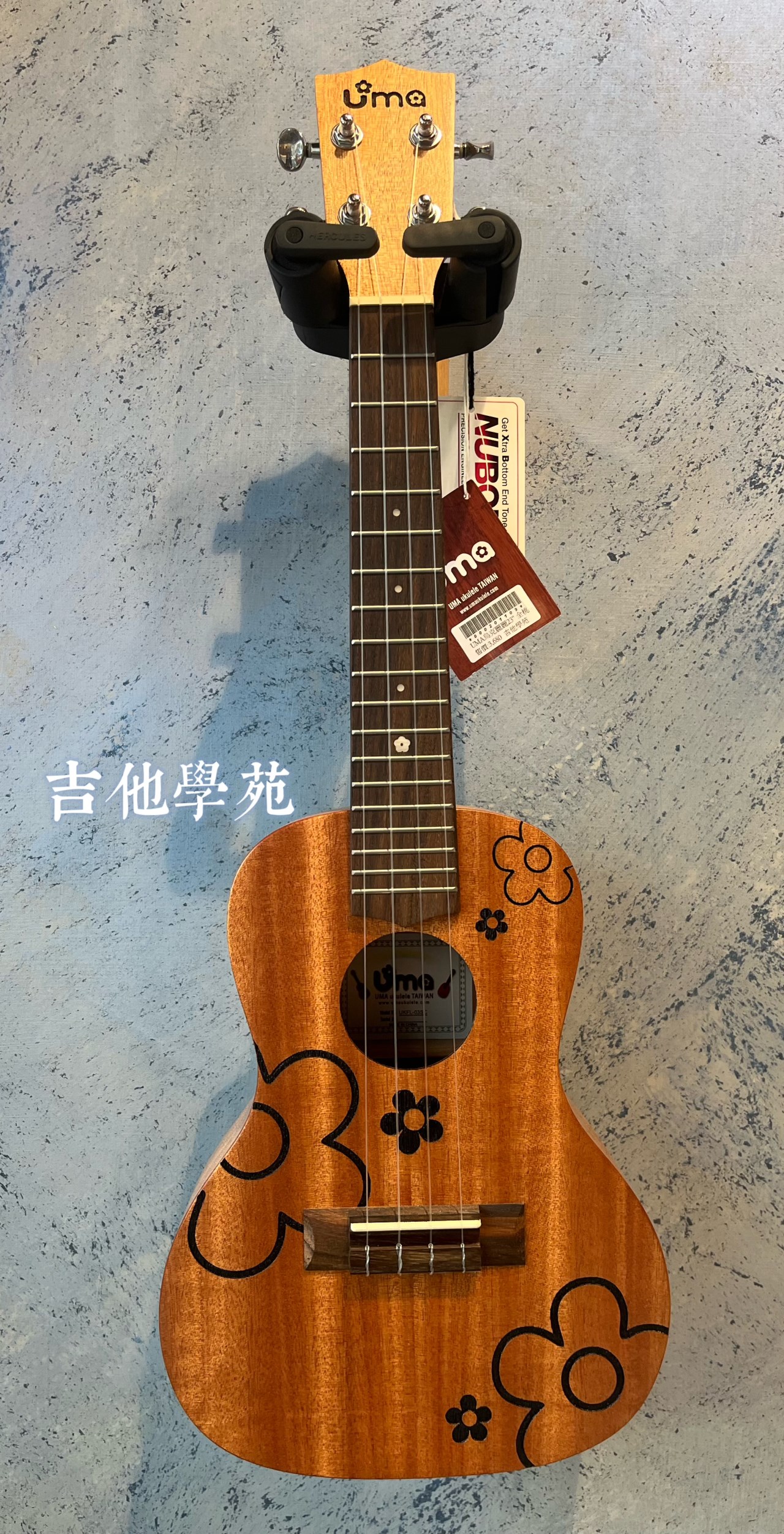 Uma桃花心木面單23吋（花朵）