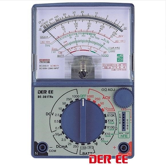 DE-361TRn 指針式萬用電錶 