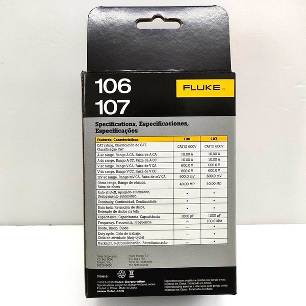Fluke 106 數位萬用錶