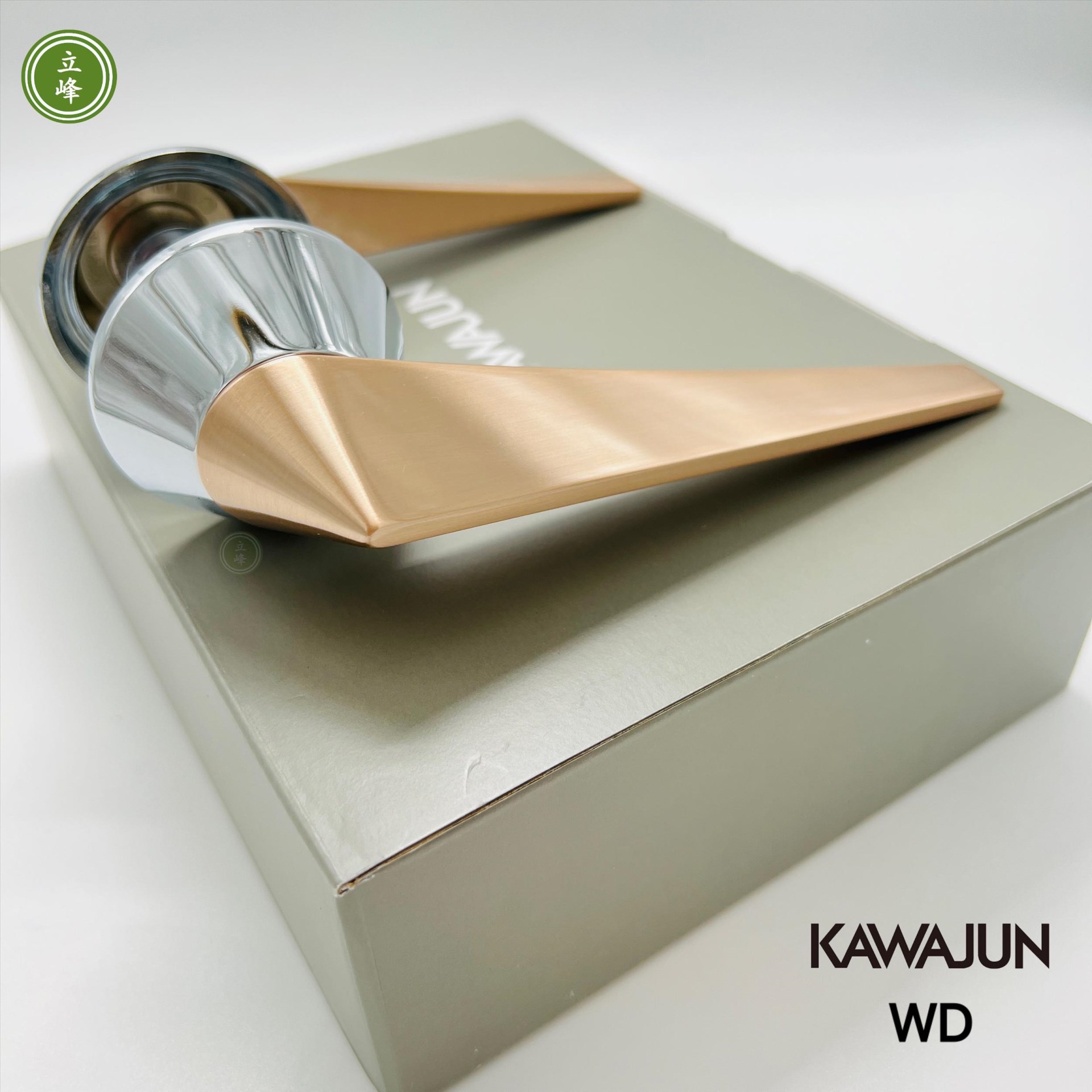 KAWAJUN-WD-玫瑰金色 水平門鎖