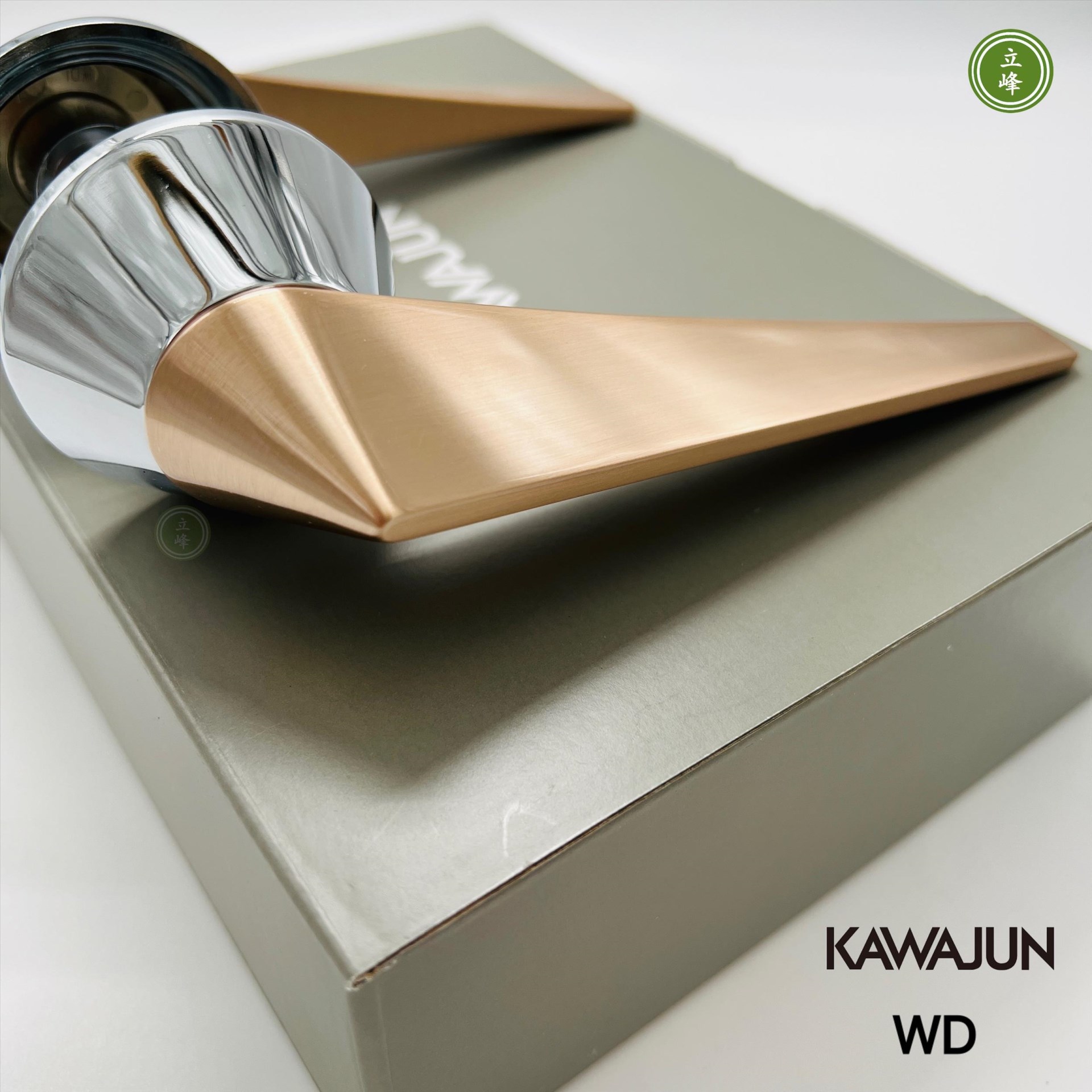 KAWAJUN-WD-玫瑰金色 水平門鎖