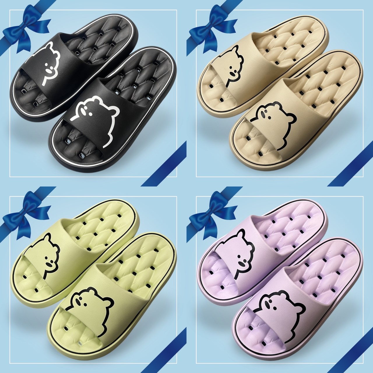 居家拖鞋  減震 小熊 防滑 浴室拖  浴室拖鞋  室內拖鞋 室內拖 ZC2413