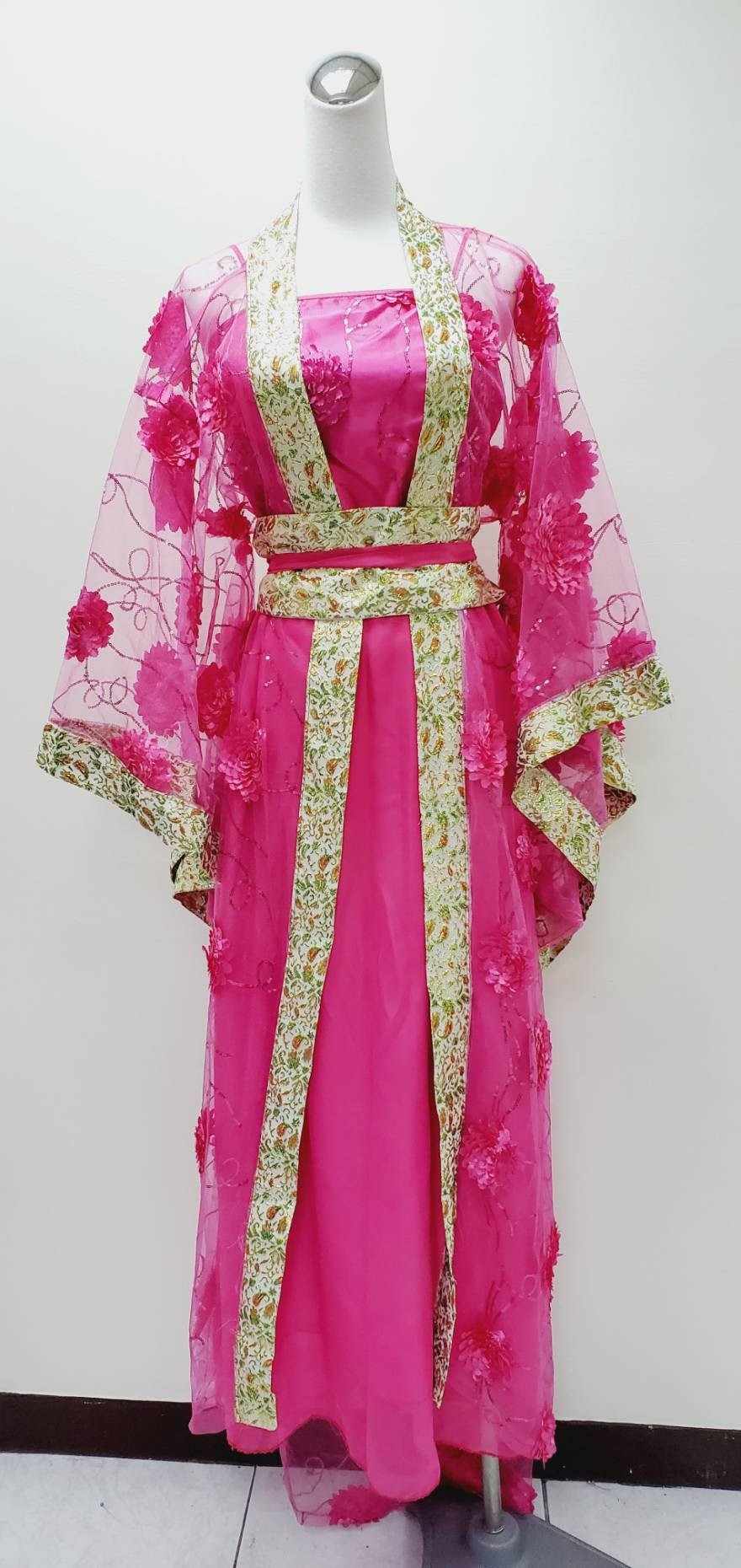 貴妃裝/桃紅花朵