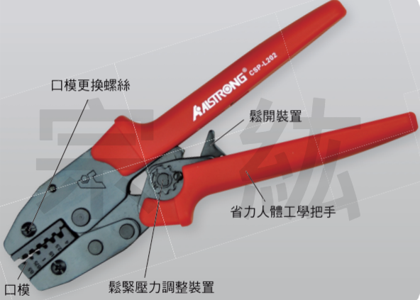 CSP-L202  新一代更換口模省力壓著鉗