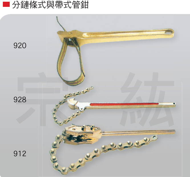 920、928、912  鏈管鉗