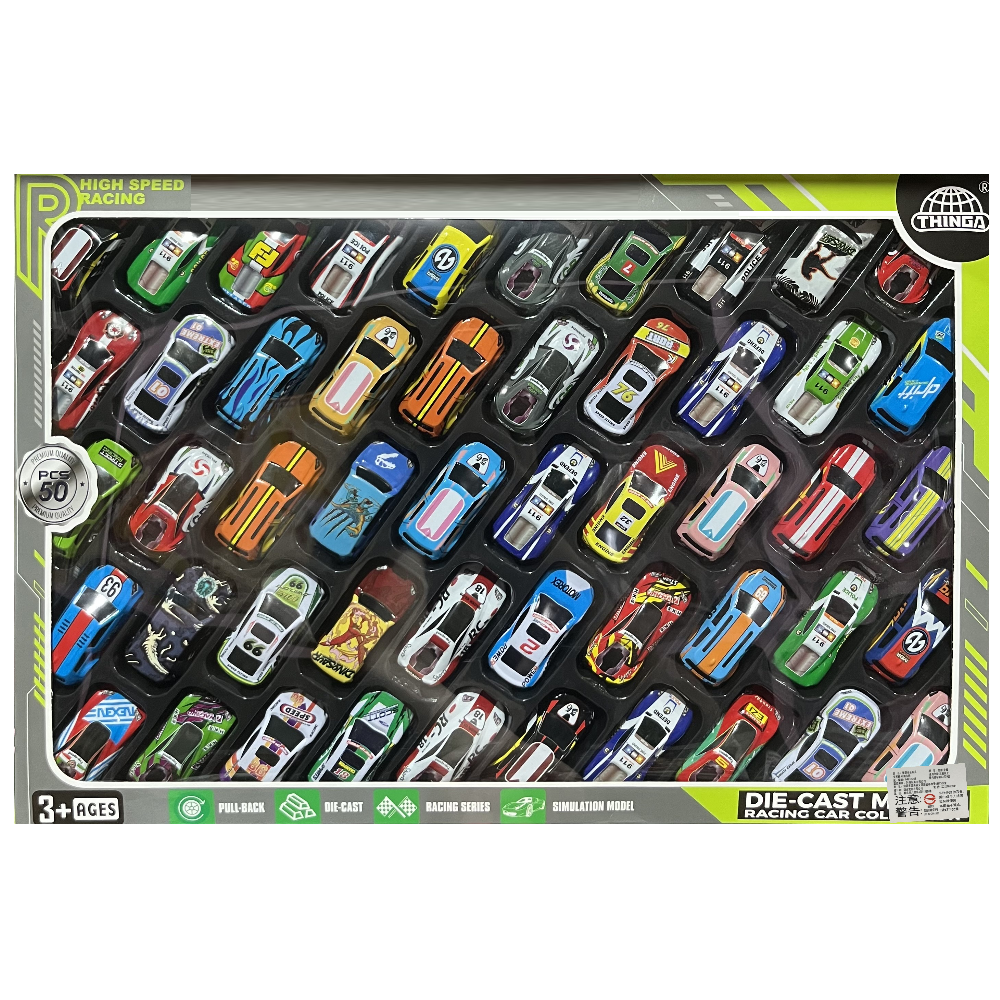 迴力仿真合金小車(50入) 2956-048