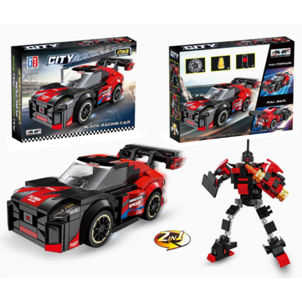 變形機器人跑車積木 2952-144