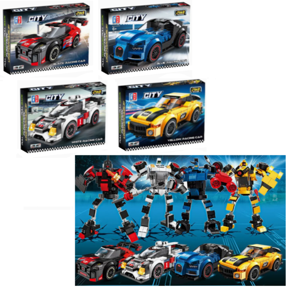 變形機器人跑車積木 2952-144