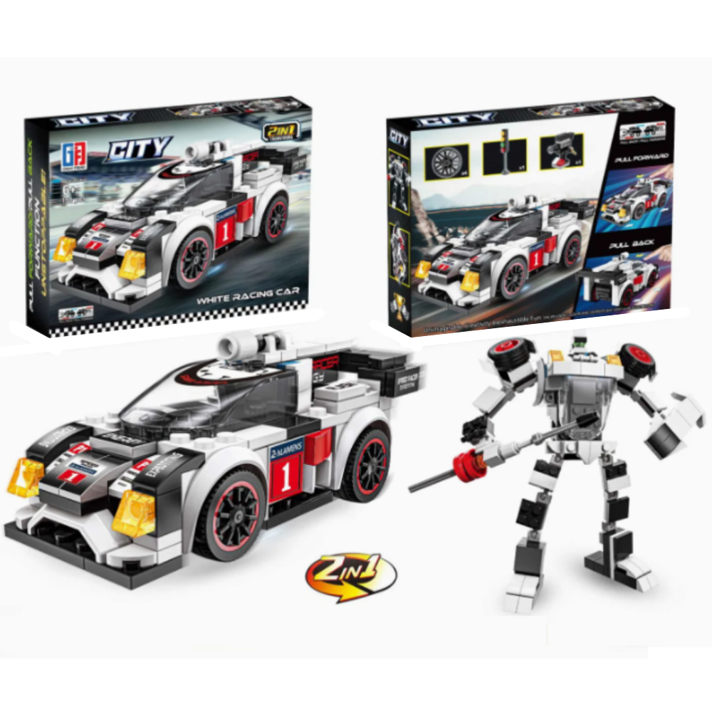 變形機器人跑車積木 2952-144