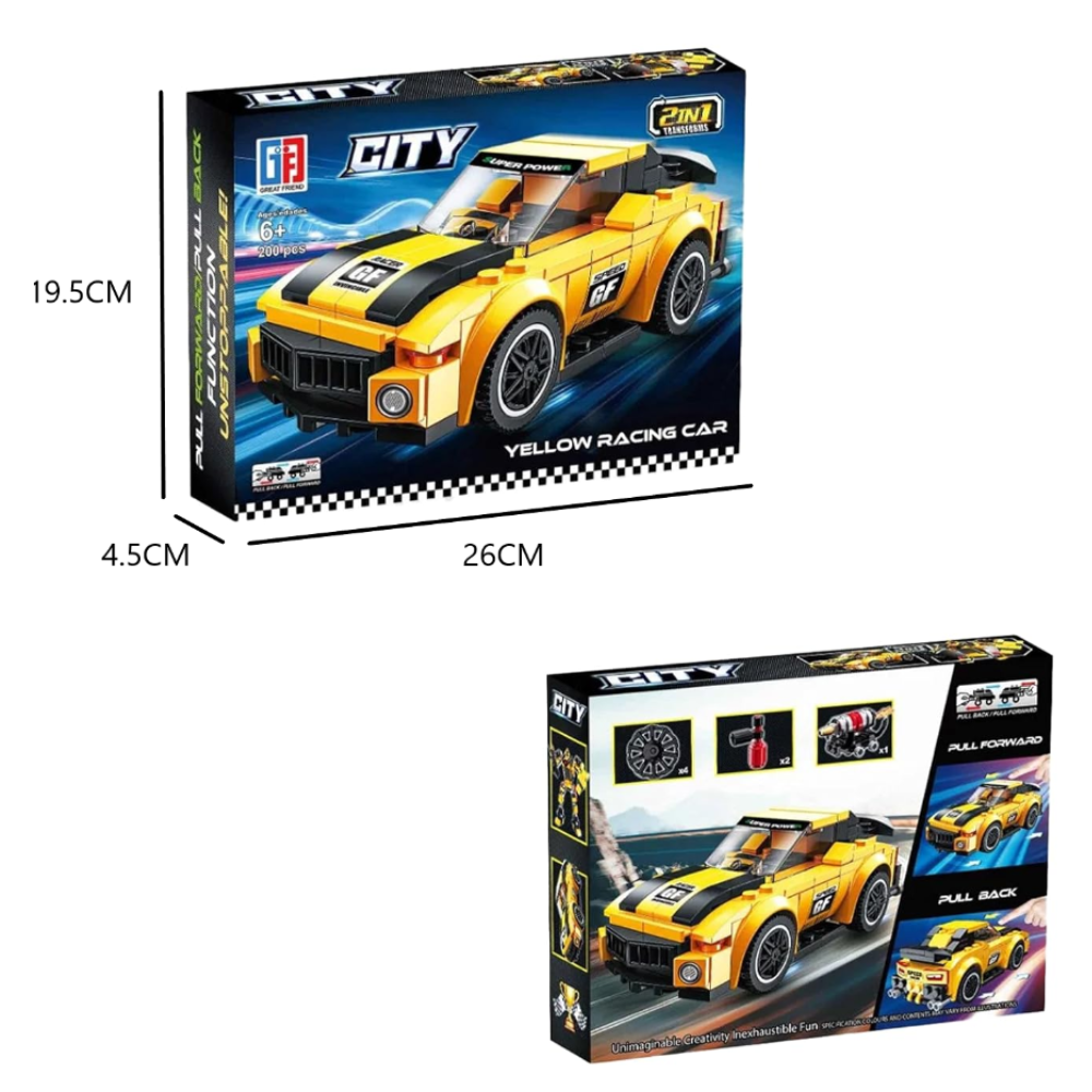 變形機器人跑車積木 2952-144