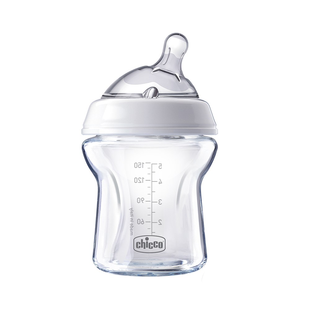 chicco 天然母感兩倍防脹玻璃奶瓶