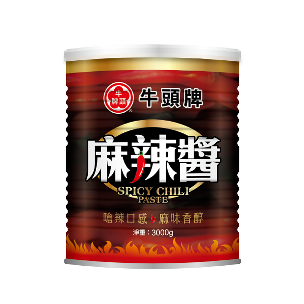 牛頭牌麻辣醬3kg，全素、不含防腐劑，辣椒＋花椒完美融合，麻辣味道層次十足，高雄台南屏東快速配送