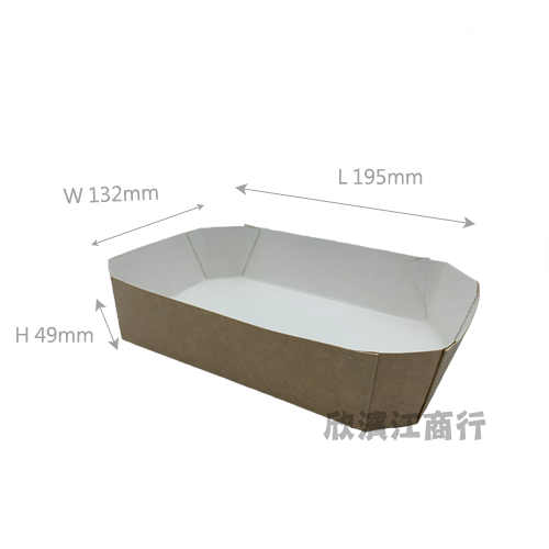 【紙餐盒】八角餐盒 (白) 單格