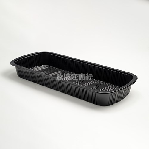 【PP】 RIB-16T  長形黑色外帶盒 可微波 