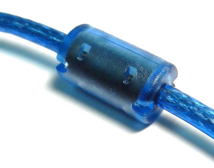USB2.0 A公對迷你5P公 透明藍  1.5米