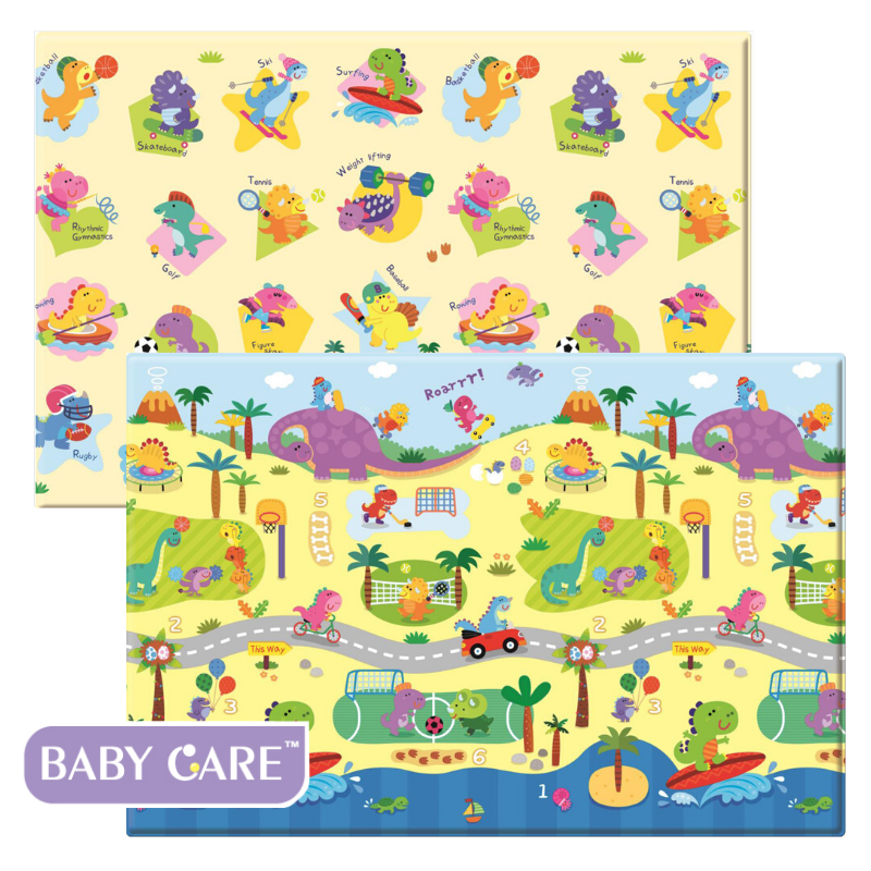 韓國BABY CARE皇冠遊戲墊(恐龍運動會)-M
