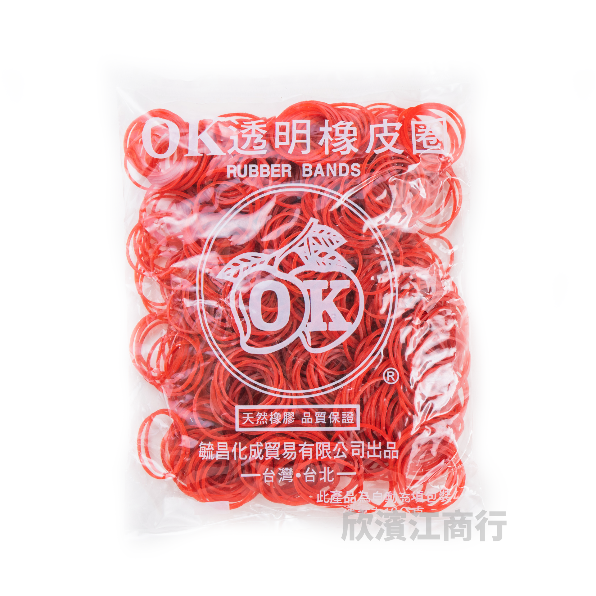 【OK牌】橡皮筋 16番 紅色