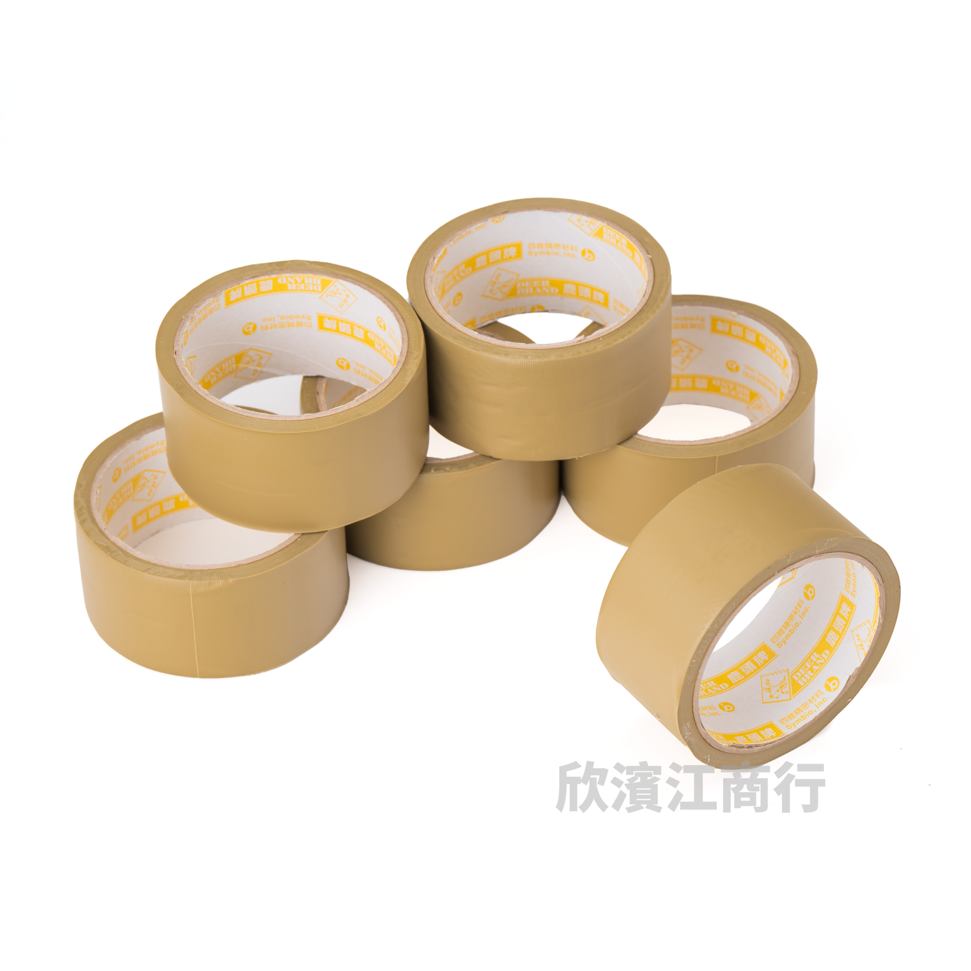 【鹿頭牌】布紋膠帶 PVC 2吋x12M